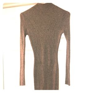 Gray sweater dress